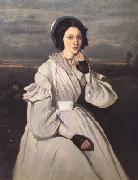 Jean Baptiste Camille  Corot Portrait de Madame Charmois (mk11) Spain oil painting artist